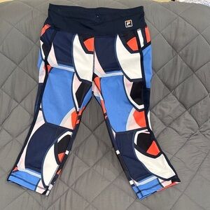 Fila Multicolor Women’s Athletic | Activewear Leggings Casual pants inseam 19”